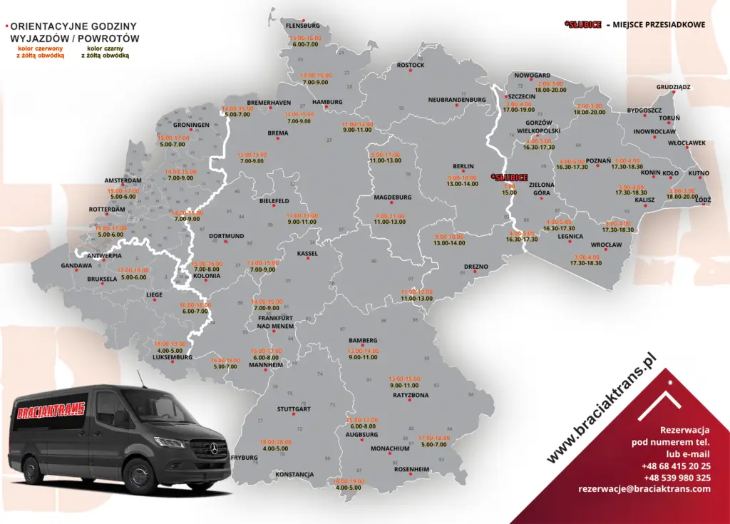 Busy Polska Niemcy Belgia Holandia Luksemburg Braciaktrans