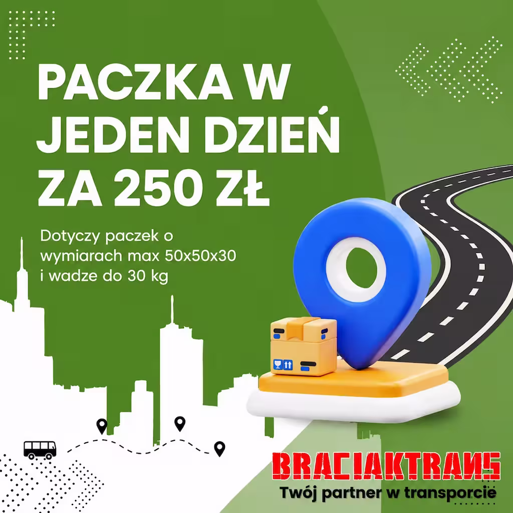 Przewóz paczek Niemcy Belgia Holandia Braciaktrans